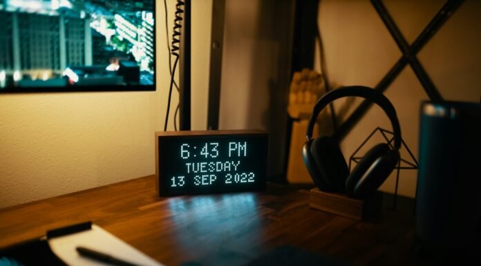 Rise with Purpose: Crafting a Morning Routine That Transforms Your Day (and Life) a digital clock on a desk
