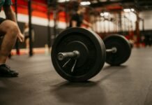 From Novice to Mastery: The Complete Journey of Muscle-Building Training a man squatting down next to a barbell in a gym